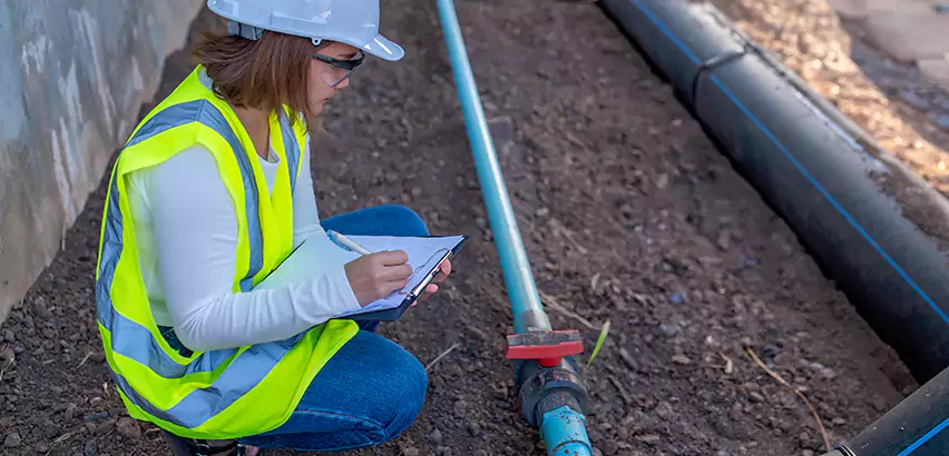Outdoor Water Line Installation in Pelham